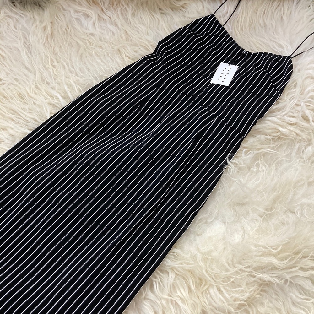 TANYA TAYLOR Striped Midi Dress - Picture 4 of 9